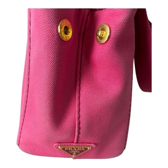 Prada Canapa pink 2 ways bag - Authentic - Picture 4 of 14